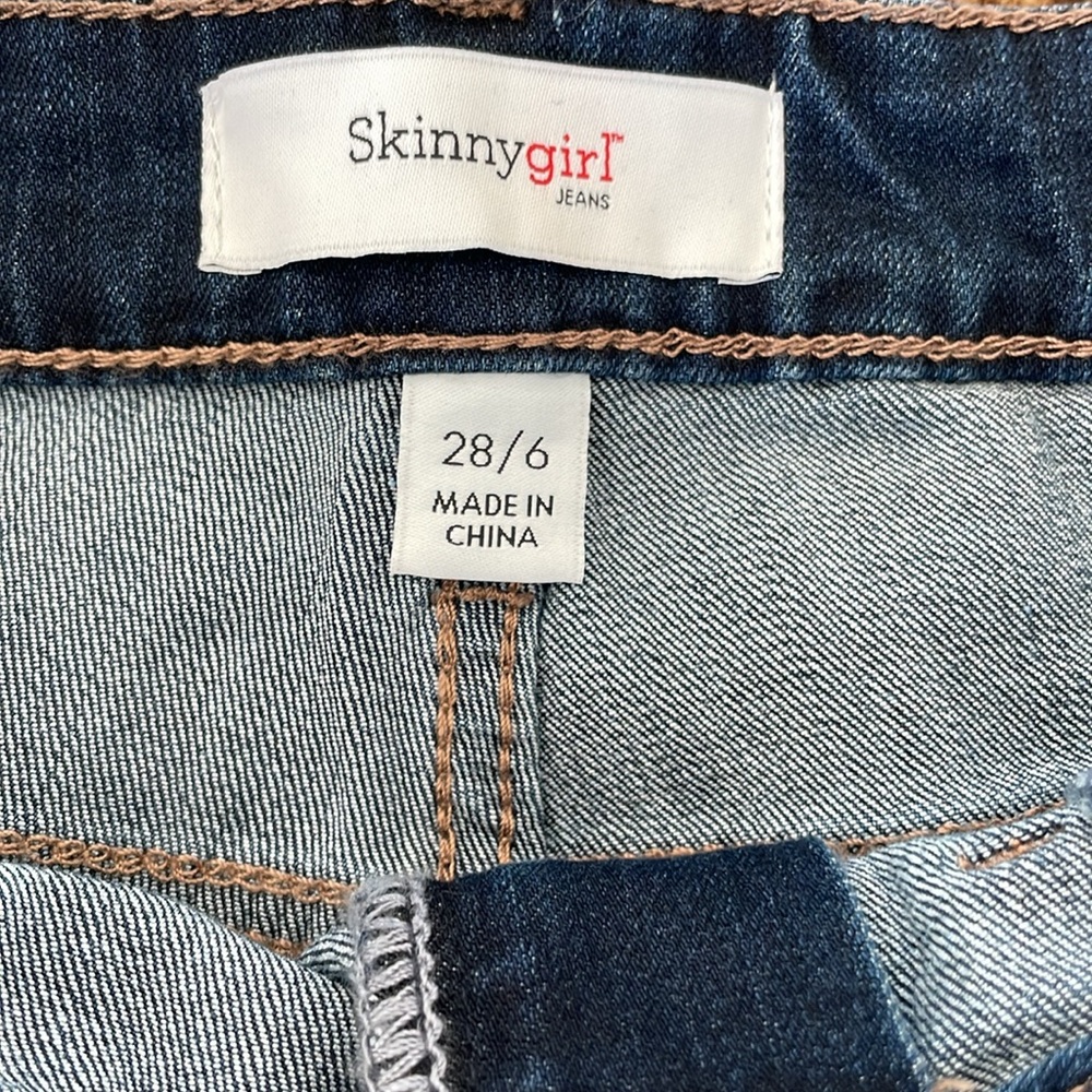 New! Skinnygirl Reagan Seamed Skinny Ankle Jeans Size 28/6 - Picture 10 of 10